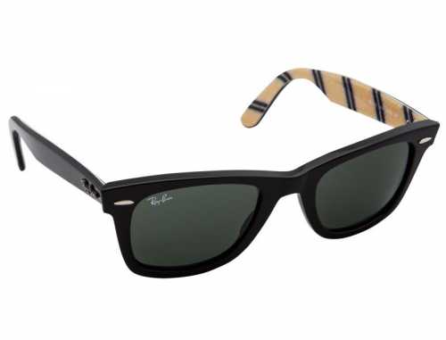 Ray Ban Wayfarer Sonnenbrille in schwarz