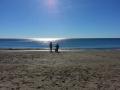 Strand von Marbella in Andalusien im Januar